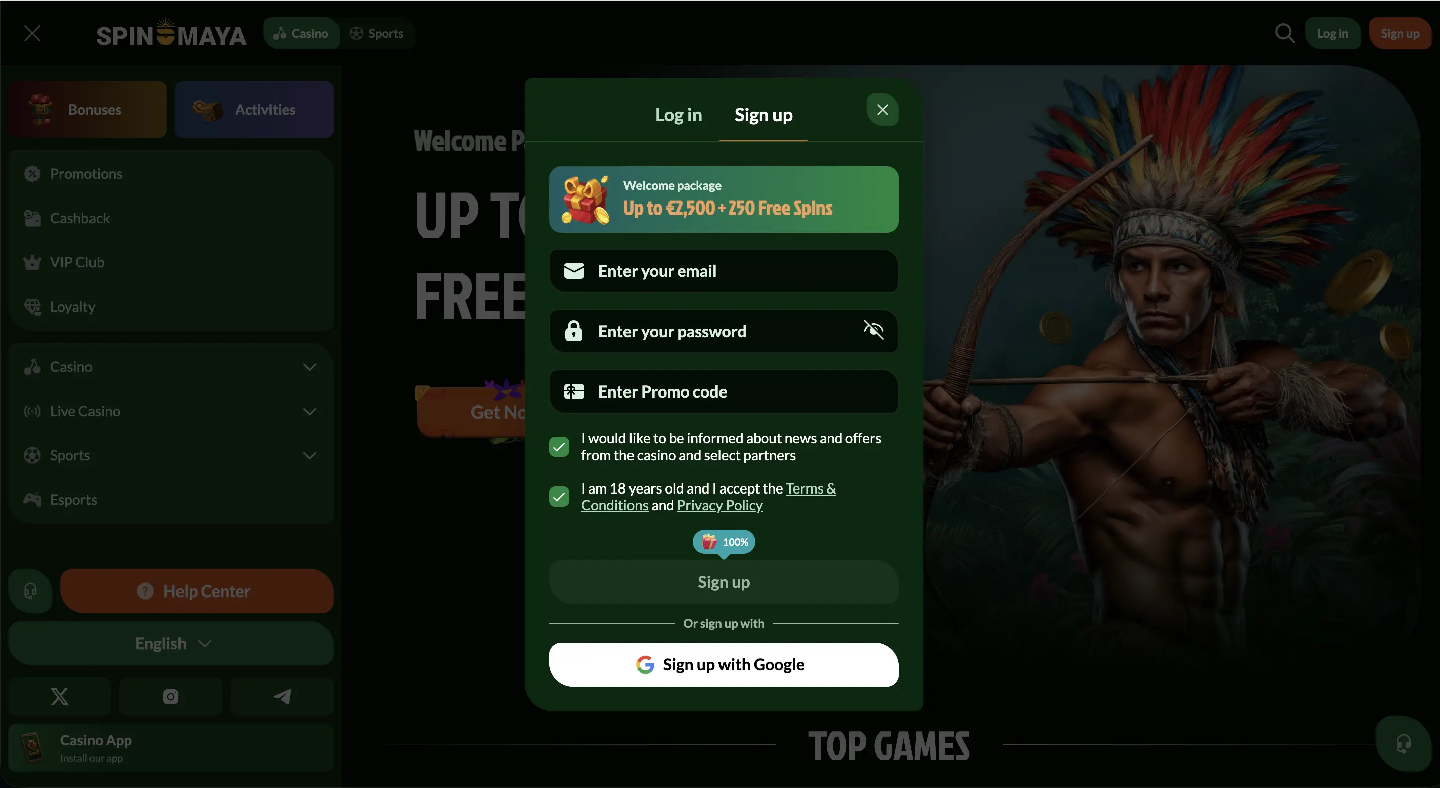 Spin Maya: Vijf velden tot een werkend account