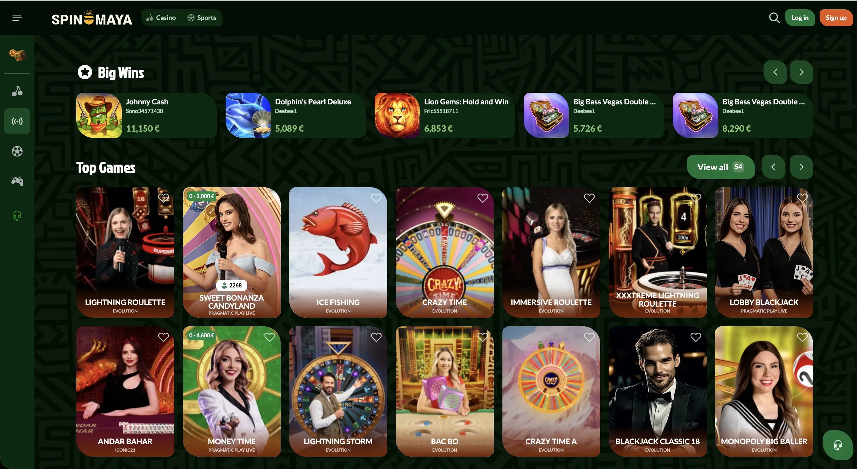 Spin Maya live casino met echte dealers en gameshows
